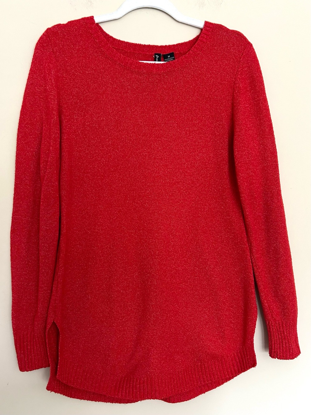 Free For All Women’s Classic Red Crewneck Sweater